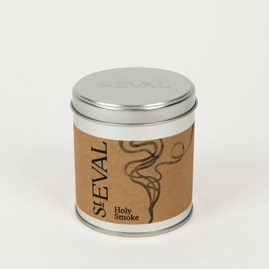 Holy Smoke Tin Candle