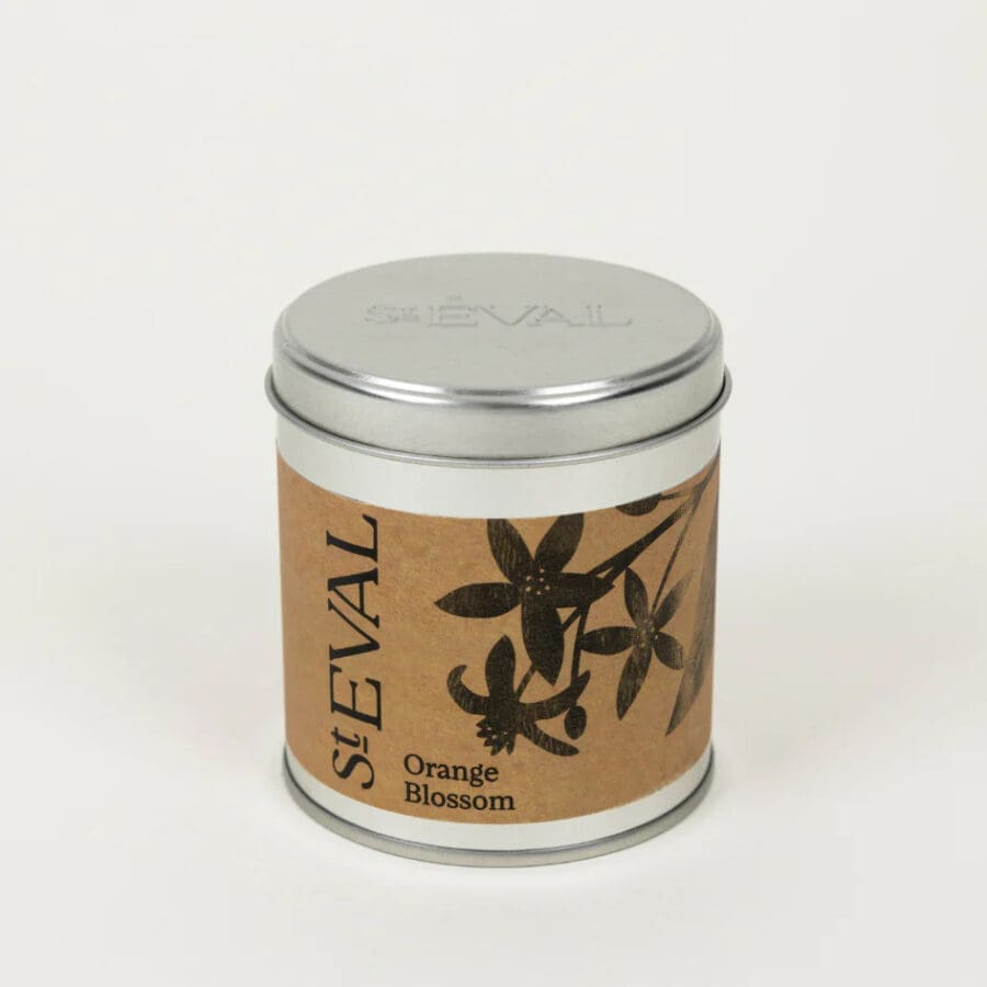 Orange Blossom Tin Candle