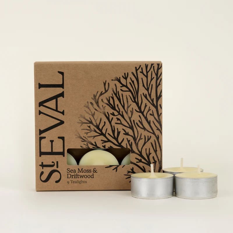 Sea Moss & Driftwood Tealights