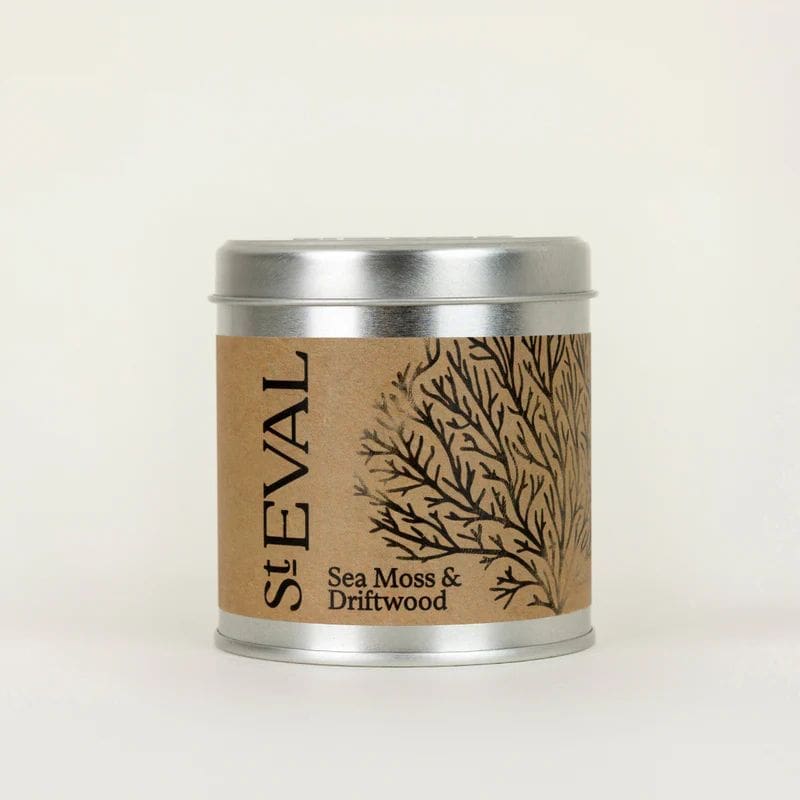 Sea Moss & Driftwood Tin Candle