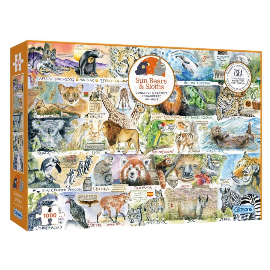 Sun Bears & Sloths Jigsaw