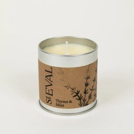 Thyme & Mint Tin open Thyme & Mint Tin open