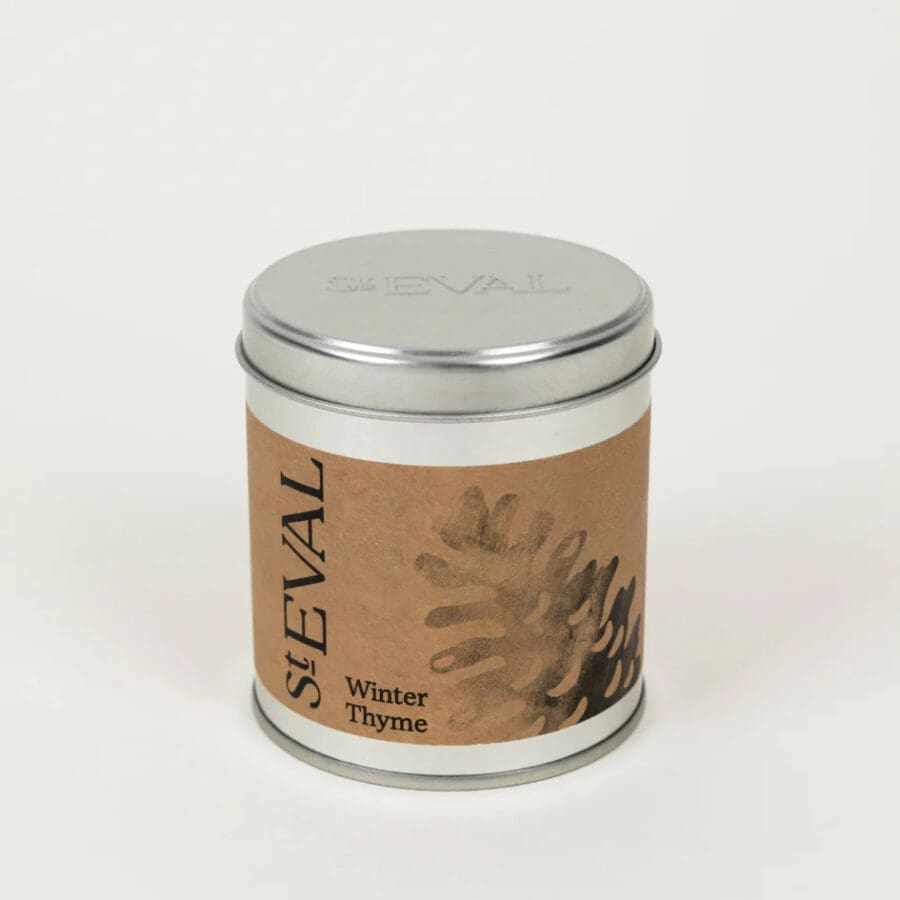 Winter Thyme Tin Candle