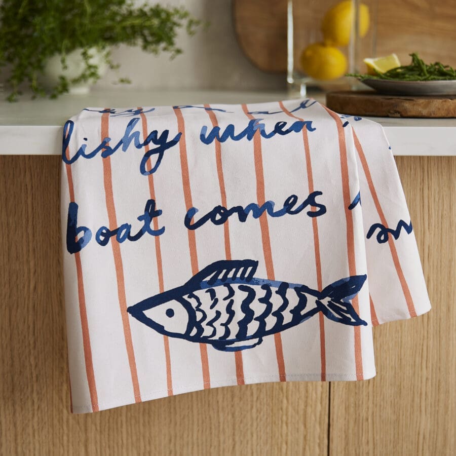Catch of the Day Fishy Tea Towel