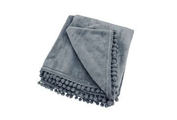 Soft Touch Throw Charcoal Grey