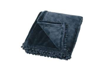 Soft Touch Flint Blue Throw