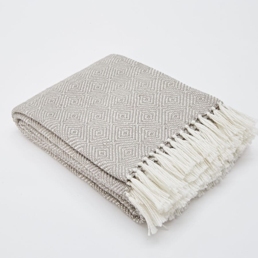 Recycled Diamond Chinchilla Blanket