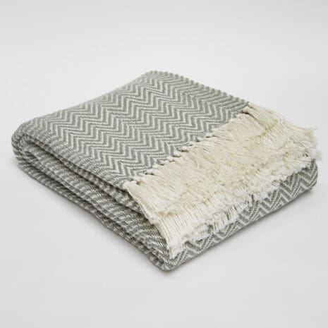 Dove Grey Herringbone Blanket Dove Grey Herringbone Blanket