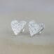 Heart Texture studs