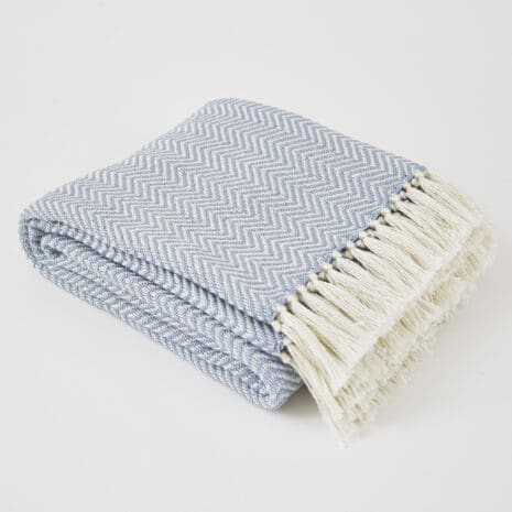 Herringbone Lavender Blanket 01