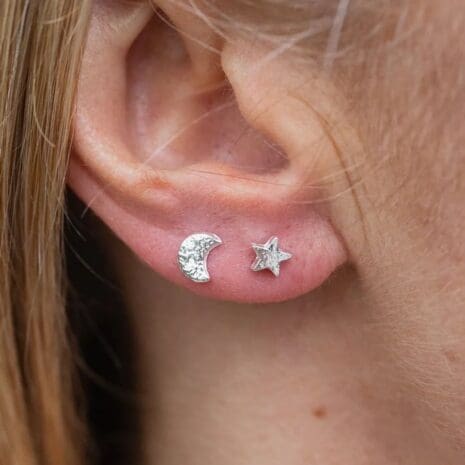 Moon Star studs ear Moon Star studs ear