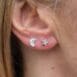 Moon Star studs ear