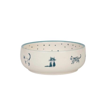 Stoneware Cat Bowl