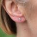 Tear Hammered stud ear