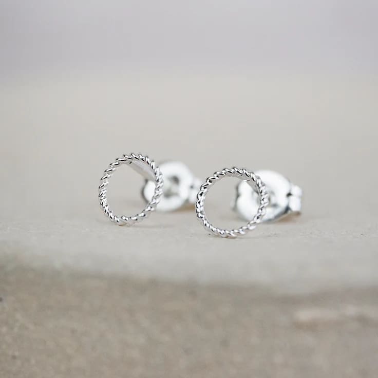 Twisty Circle Studs