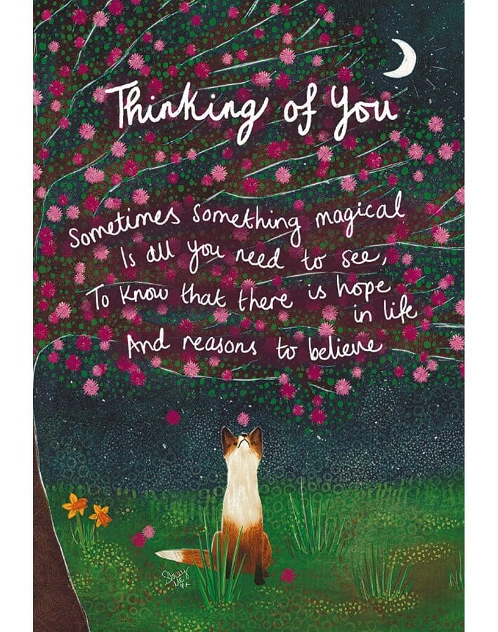 Fox & Moon Thinking of You