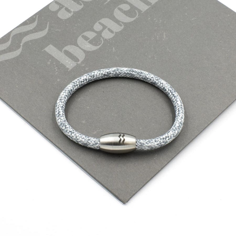 Grey Recycled Aqua Beach Bracelet