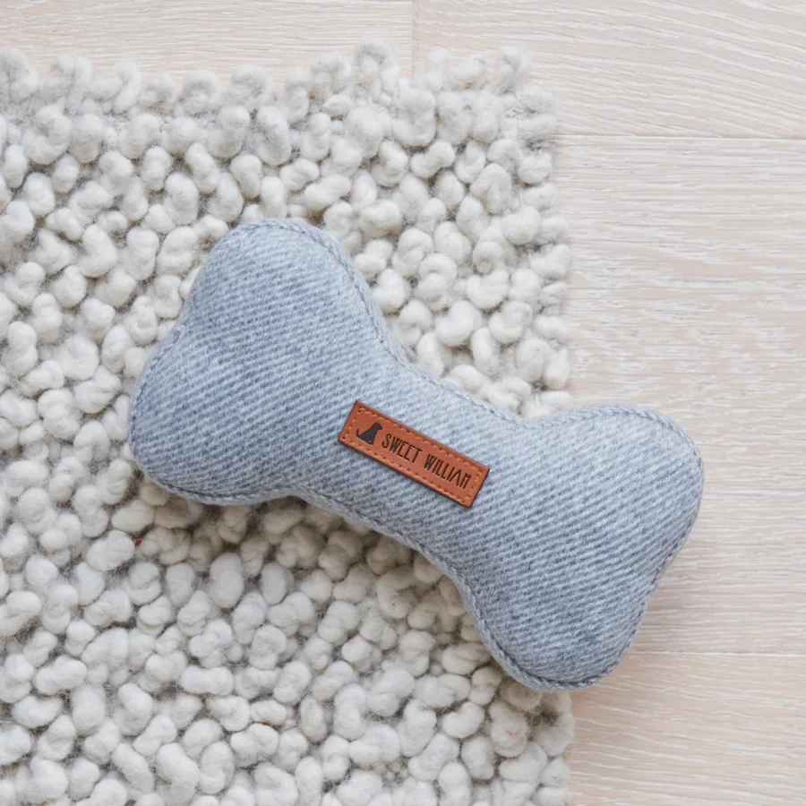 Grey Tweed Bone - Large
